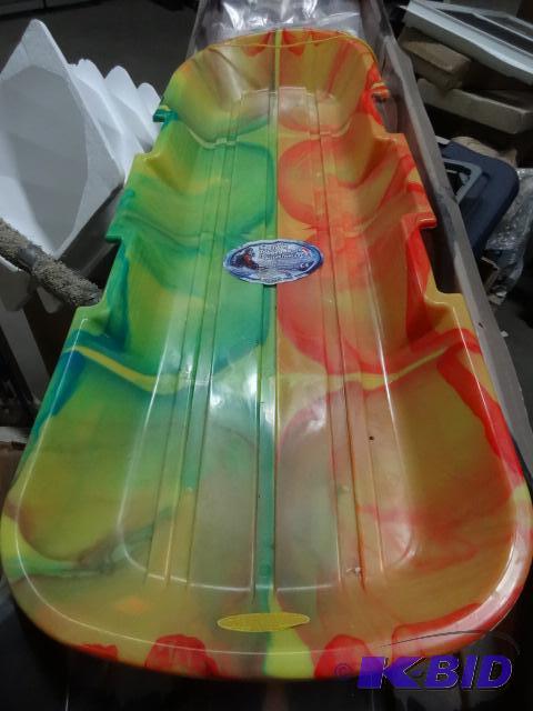 lot 56 image: New snow twin toboggan sled....