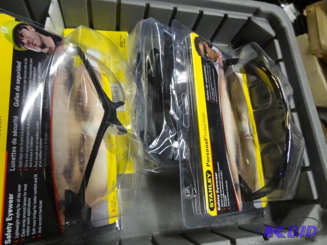 lot 64 image: New 3 piece Stanley brand personal eye protec...