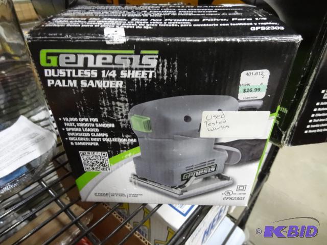 lot 73 image: used Genesis brand dustless quarter sheet pal...