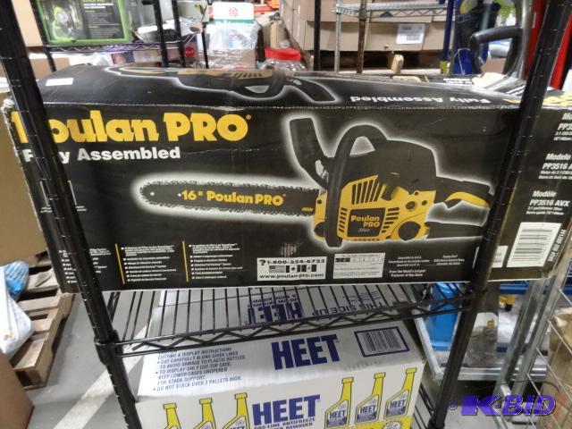lot 74 image: Used Poulan Pro brand chainsaw. 16 inch bar. ...