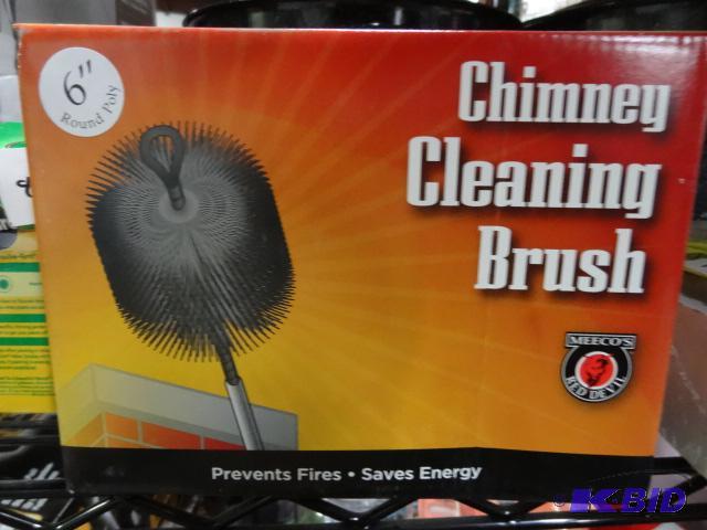 lot 86 image: New chimney sweeping brush. 6 inch round poly...