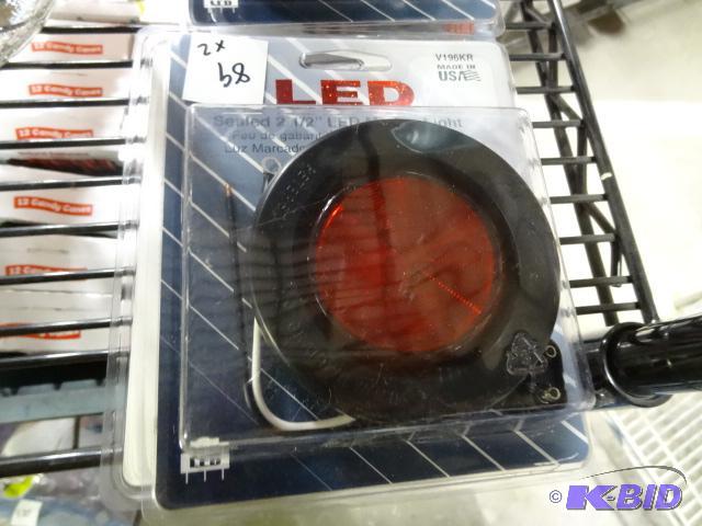 lot 89 image: New qty 2 led sealed 2 .5 inch LED marker lig...