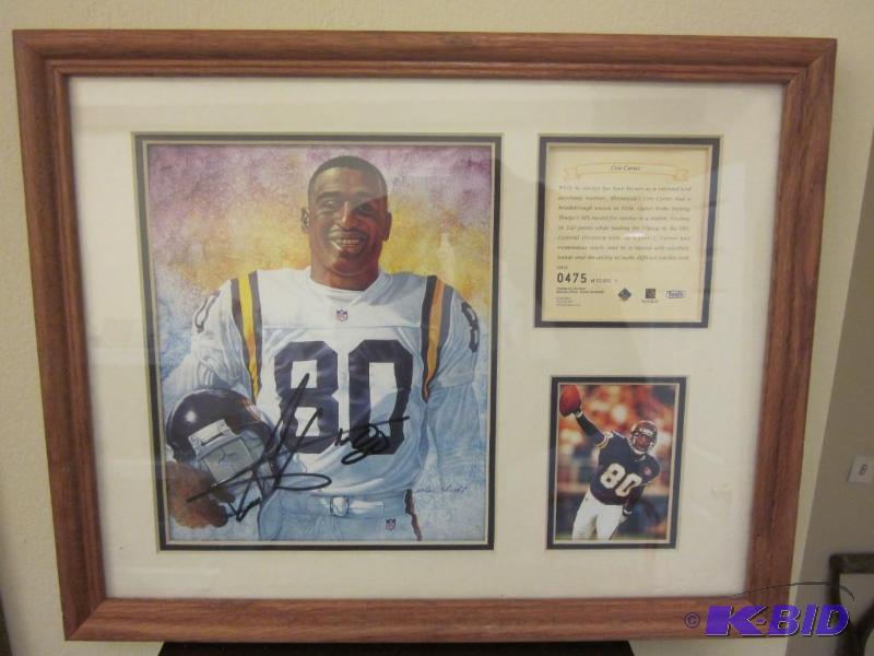 lot 38 image: Autographed and framed Chris Carter, hand sig...