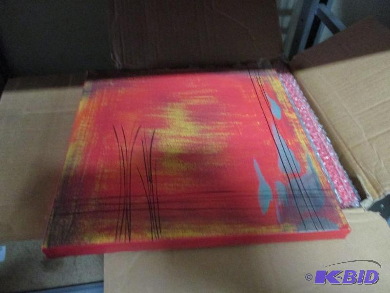Case of canvas art...