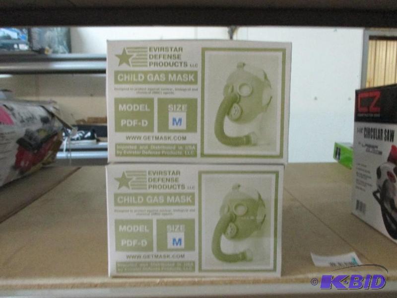 2 New Childs Gas Masks size M...