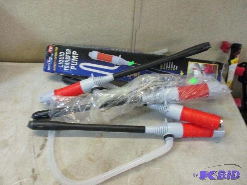 5 battery operated transfer pumps...