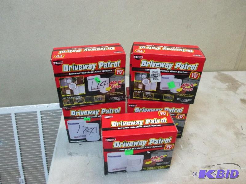 5 driveway patrol boxes...