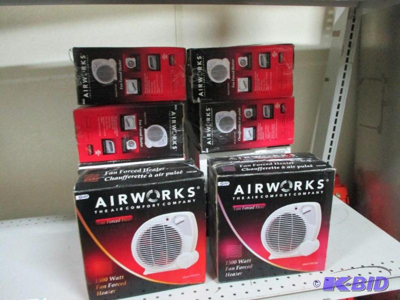 10 air works heaters, not tested...