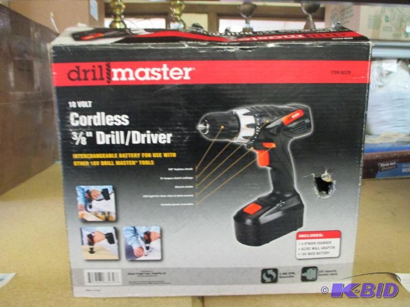 Drill master 38&quot drilldriver set...