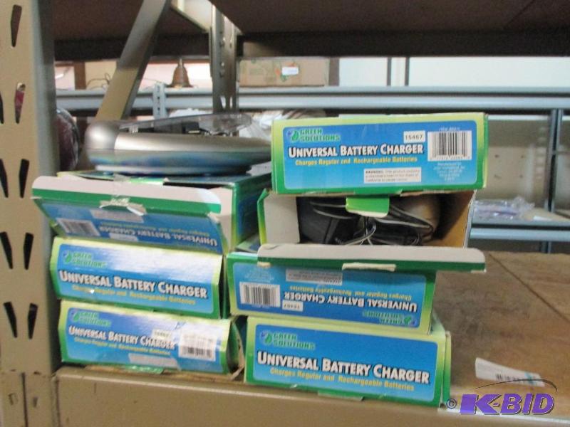 8 battery chargers...