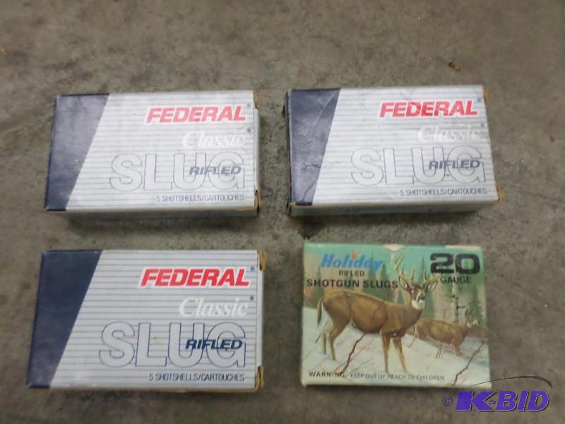 lot 121 image: (15) Federal 12gauge Shotgun Slugs & (5) ...