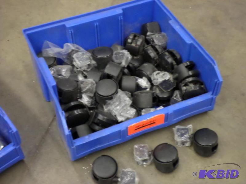lot 59 image: Bin Of Plastic Caster Wheels...