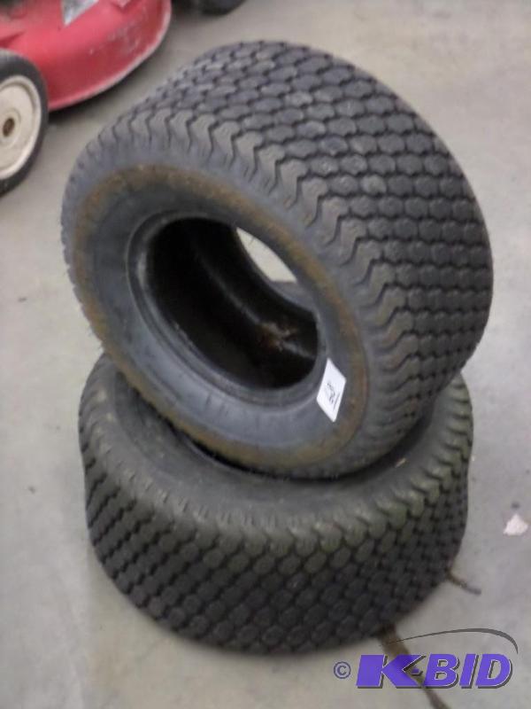 lot 68 image: (2) 18x8.50x8 Lawn Tractor Tires...