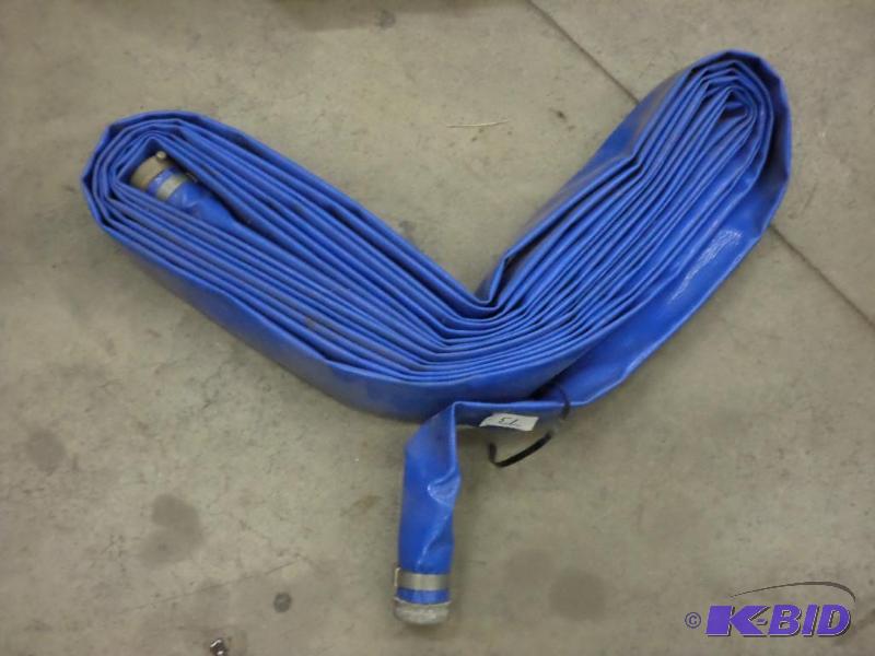 lot 73 image: Lightly Used 50ft Trash Pump Hose...