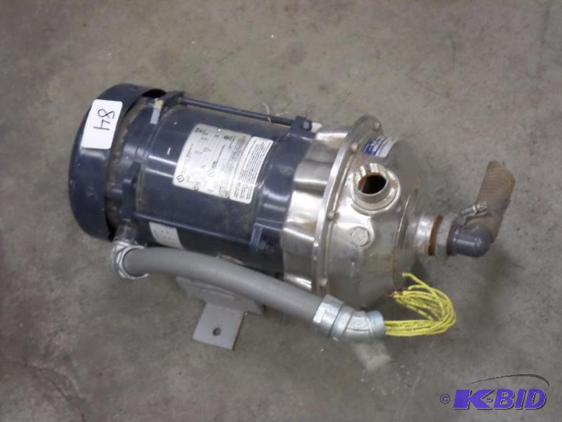 lot 84 image: Franklin 12HP 208-230460Volt Motor With G&a...