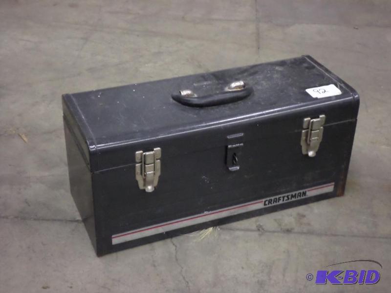 lot 92 image: Craftsman Steel Toolbox...