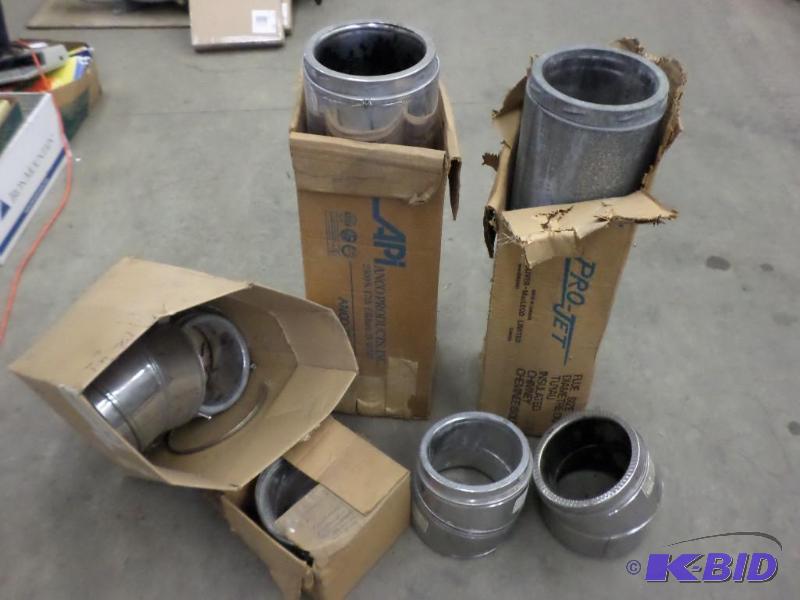lot 94 image: Lot Of Double Wall Insulated Stove Piping...