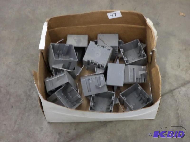 lot 97 image: Box Of Misc Electrical Boxes...