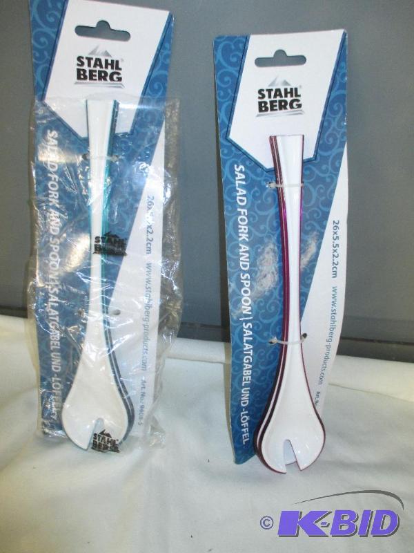 Stahl Berg Salad Fork & Spoon