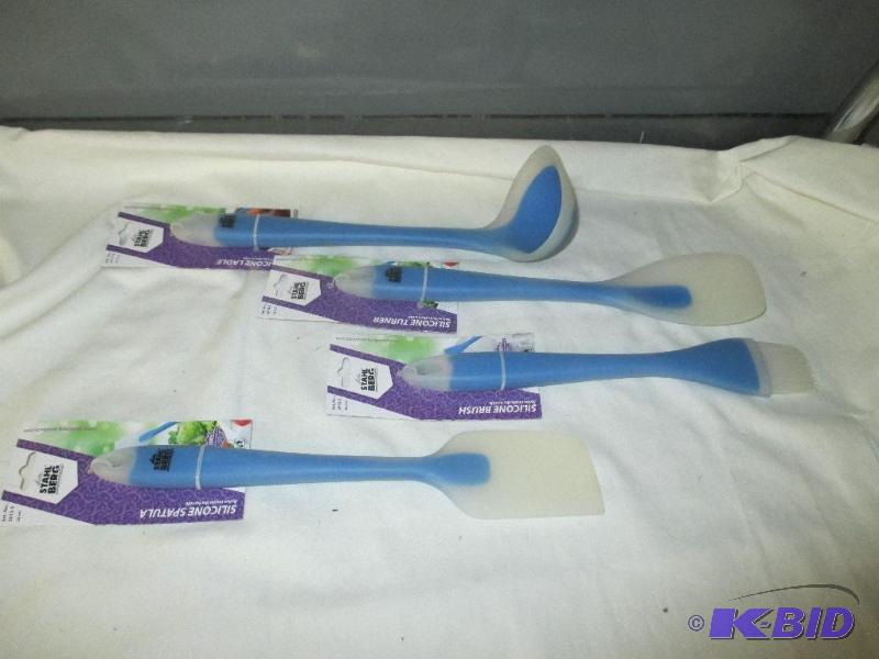 Stahl Berg Silicone Turner, Brush, Spatula Ladle
