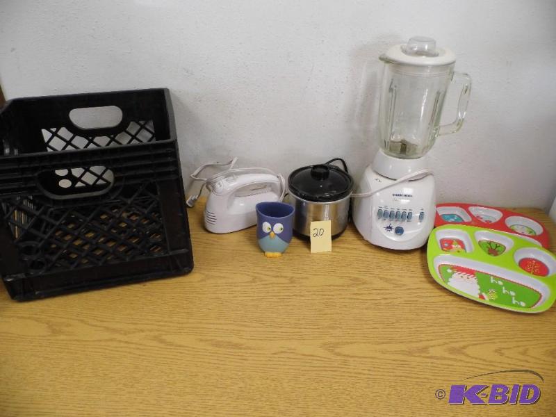 Kitchen Items wCrate