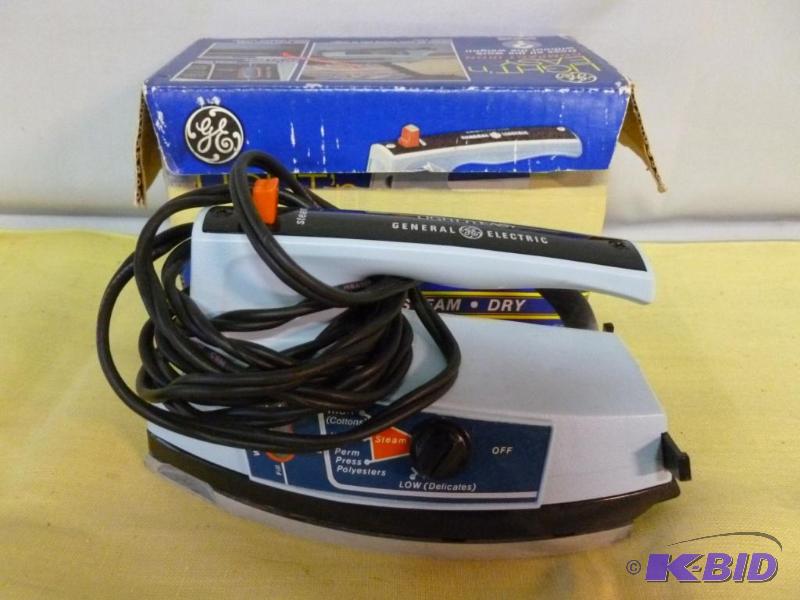 lot 107 image: GE Light N Easy electric iron, comes in the ...