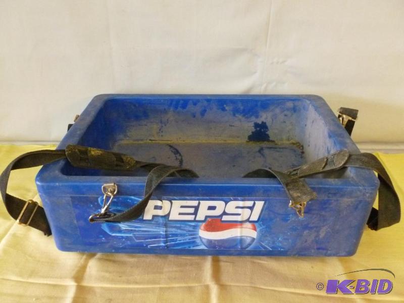 lot 134 image: Iowa Rotocast Plastics - Pepsi water filled c...