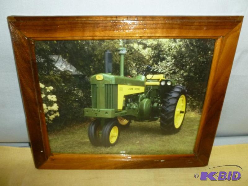 lot 143 image: Collectible 1959 John Deere 630 walnut framed...