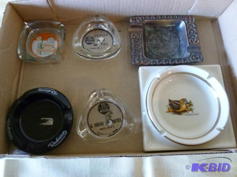 lot 145 image: Lot of six collector ashtrays. ...