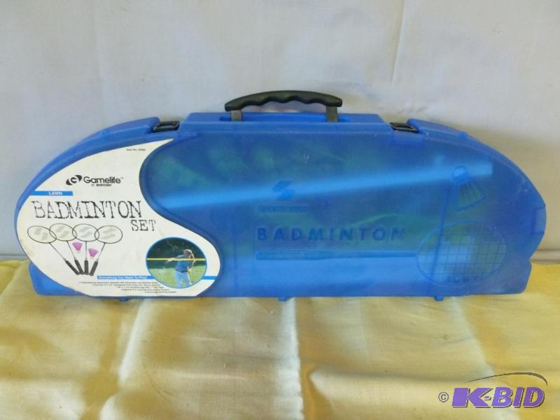 lot 208 image: Gamelife lawn badminton set....