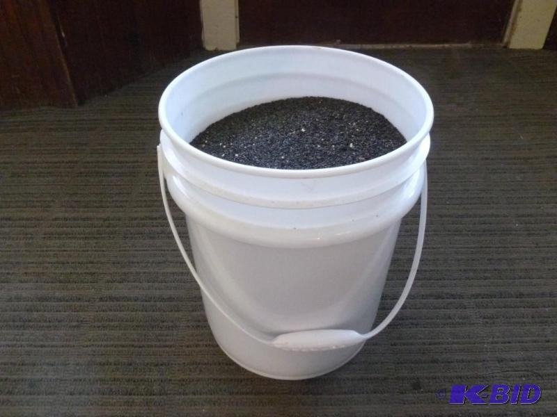 lot 216 image: Large five gallon pail of bird thistle seed, ...