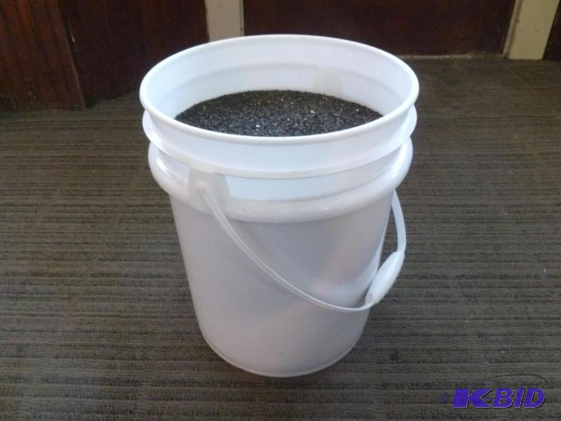 lot 217 image: Large five gallon pail of bird thistle seed, ...