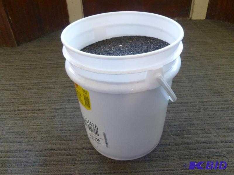 lot 219 image: Large five gallon pail of bird thistle seed, ...