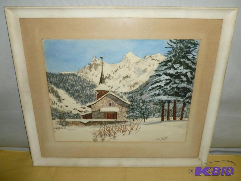lot 22 image: Ruby Warnke&nbspwood framed and matted origi...
