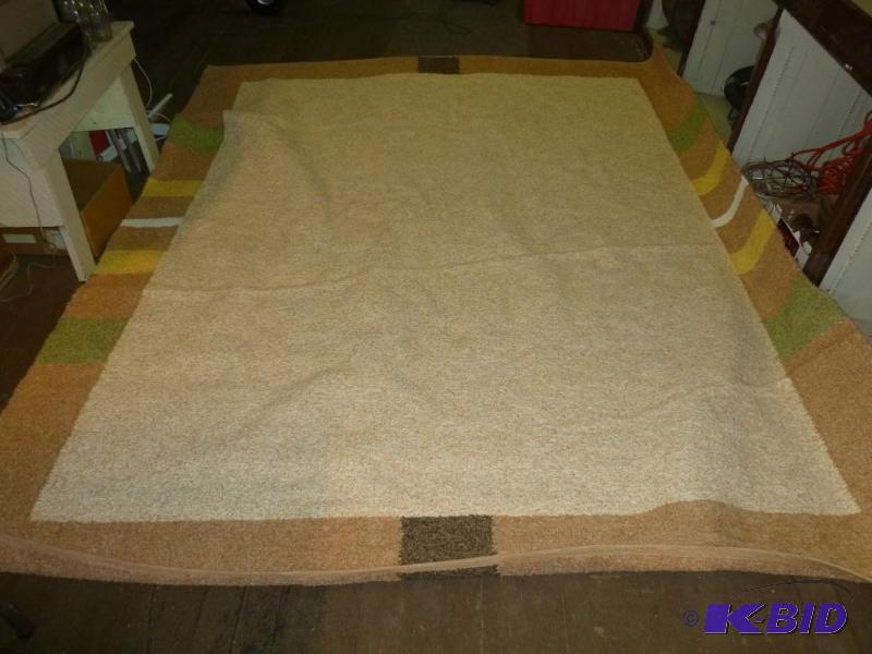 lot 242 image: Beautiful large woven area rug that measures ...
