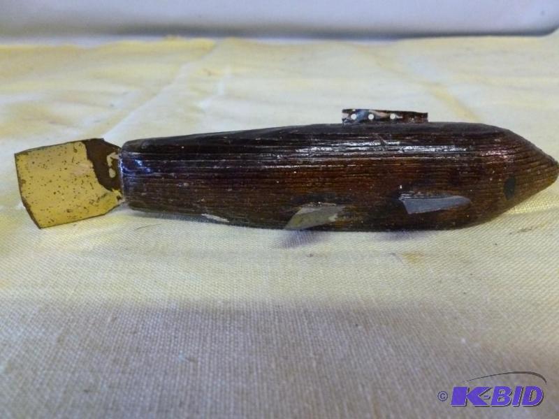 lot 245 image: Vintage custom made hand painted spearing dec...