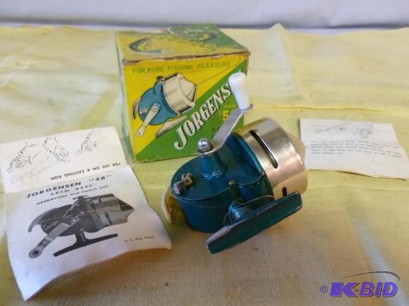 lot 253 image: Vintage Jorgensen Model 58 Spin Reel, good wo...