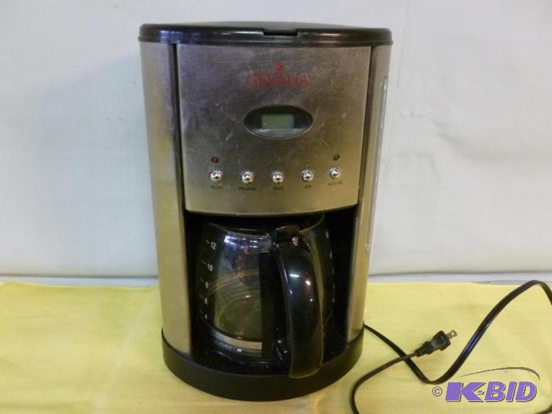 lot 38 image: Gevalia 12 cup automatic coffee maker, powers...