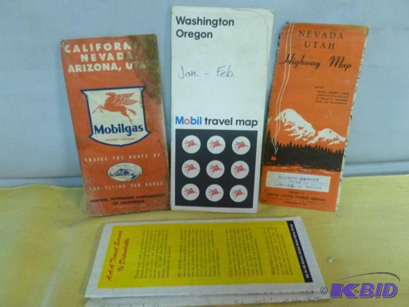 lot 58 image: Lot of vintage road maps....