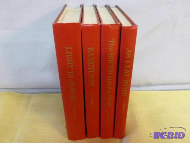 lot 60 image: Vintage four piece book set - William Faulkne...