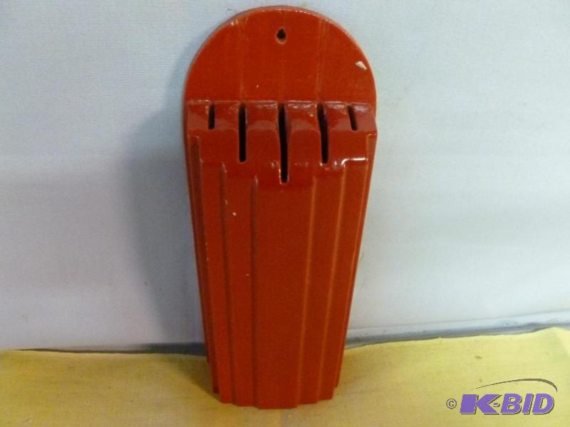lot 78 image: Vintage kitchen wall wooden knife block that ...