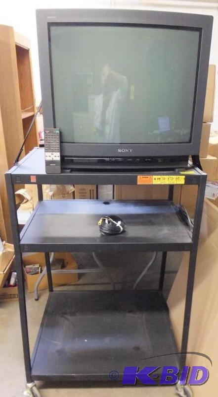 lot 49 image: AudioVisual Cart & Monitor