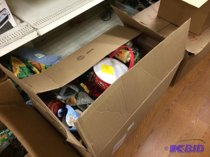 VERY LARGE box of Christmas Decor...