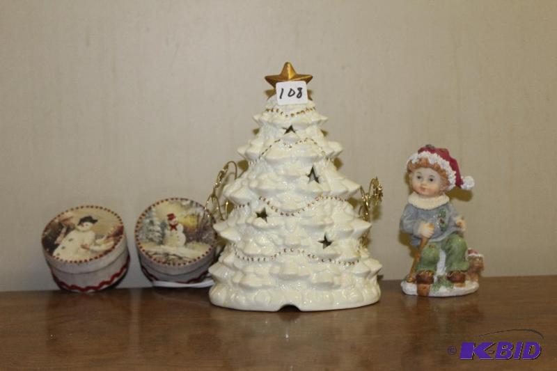 lot 108 image: Christmas Decorations ...