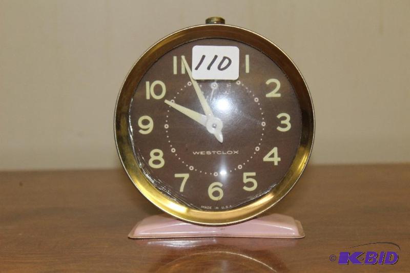 lot 110 image: Vintage Alarm Clock ...