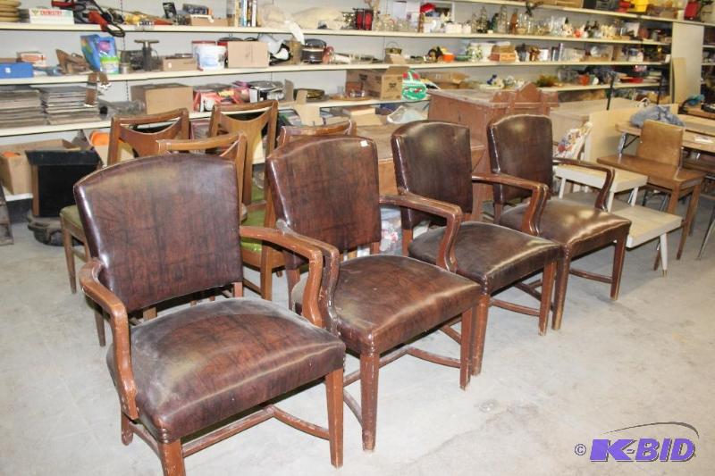 lot 12 image: Set of 4 Chairs  Good condition, sturdy...