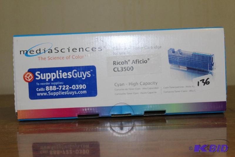 lot 136 image: Ricoh Aficio CL3500 High Capacity Toner Gener...