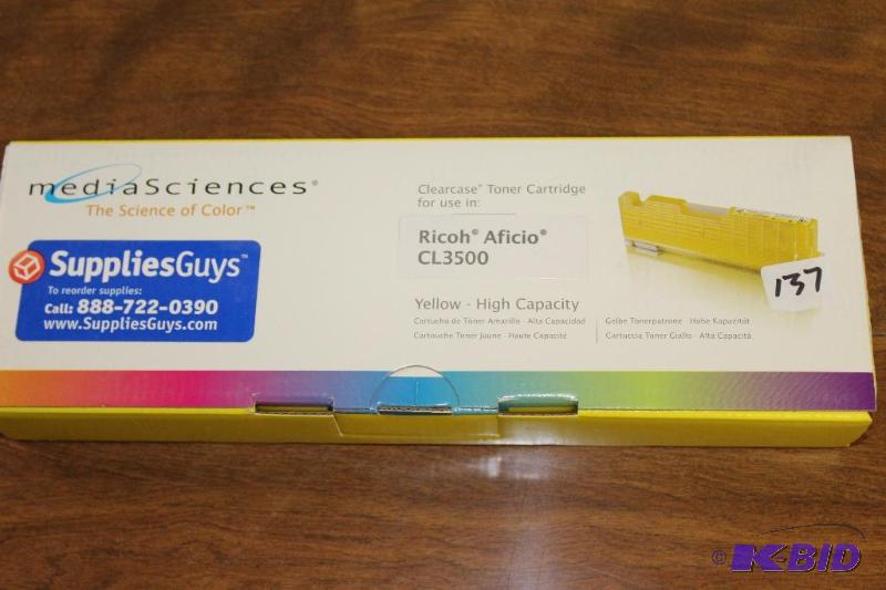 lot 137 image: Ricoh Aficio CL3500 High Capacity Toner Gener...