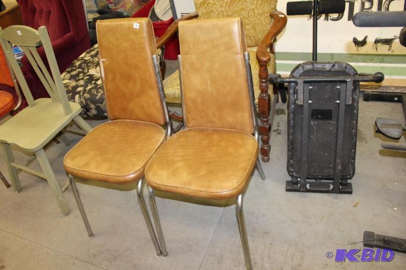 lot 17 image: Pair of Vintage Chairs ...