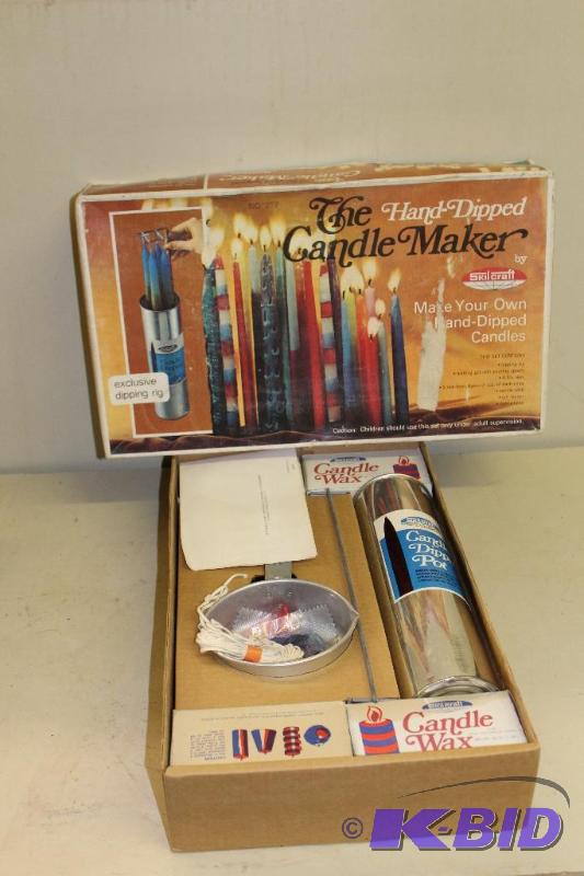 lot 201 image: Vintage Candle Making Kit, Complete and appea...
